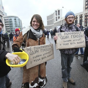 Митинг «За честные выборы» на проспекте Сахарова: Фоторепортаж, пожелания москвичей и соцопрос — Фоторепортаж на The Village