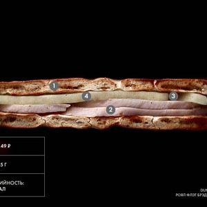 Составные части: «Роял флэт брэд» с индейкой из Dunkin' Donuts — Составные части на The Village